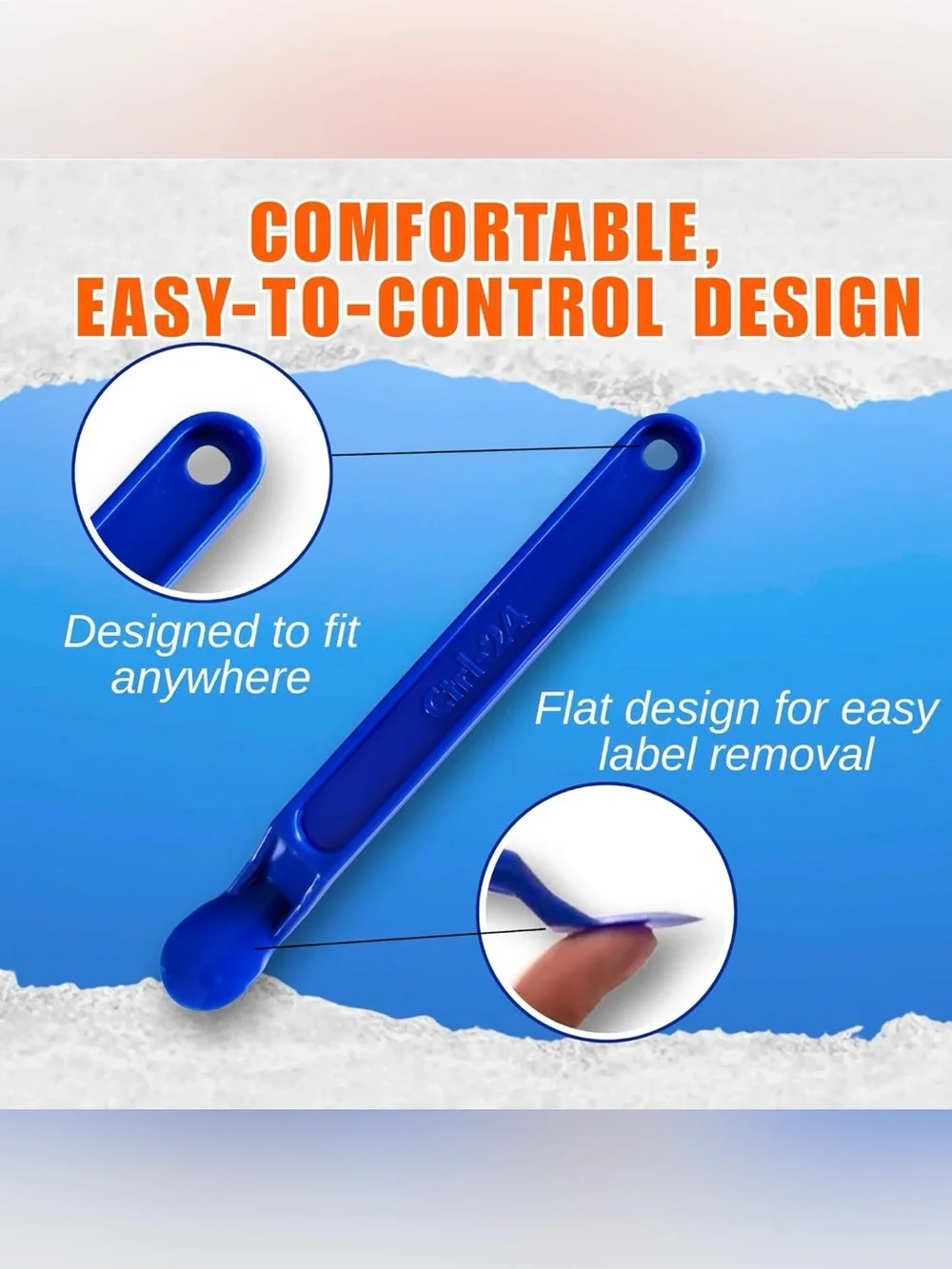 Box Opener, Sticker, & Label Remover Tools - for Packages, Plastic, Glass Set 3